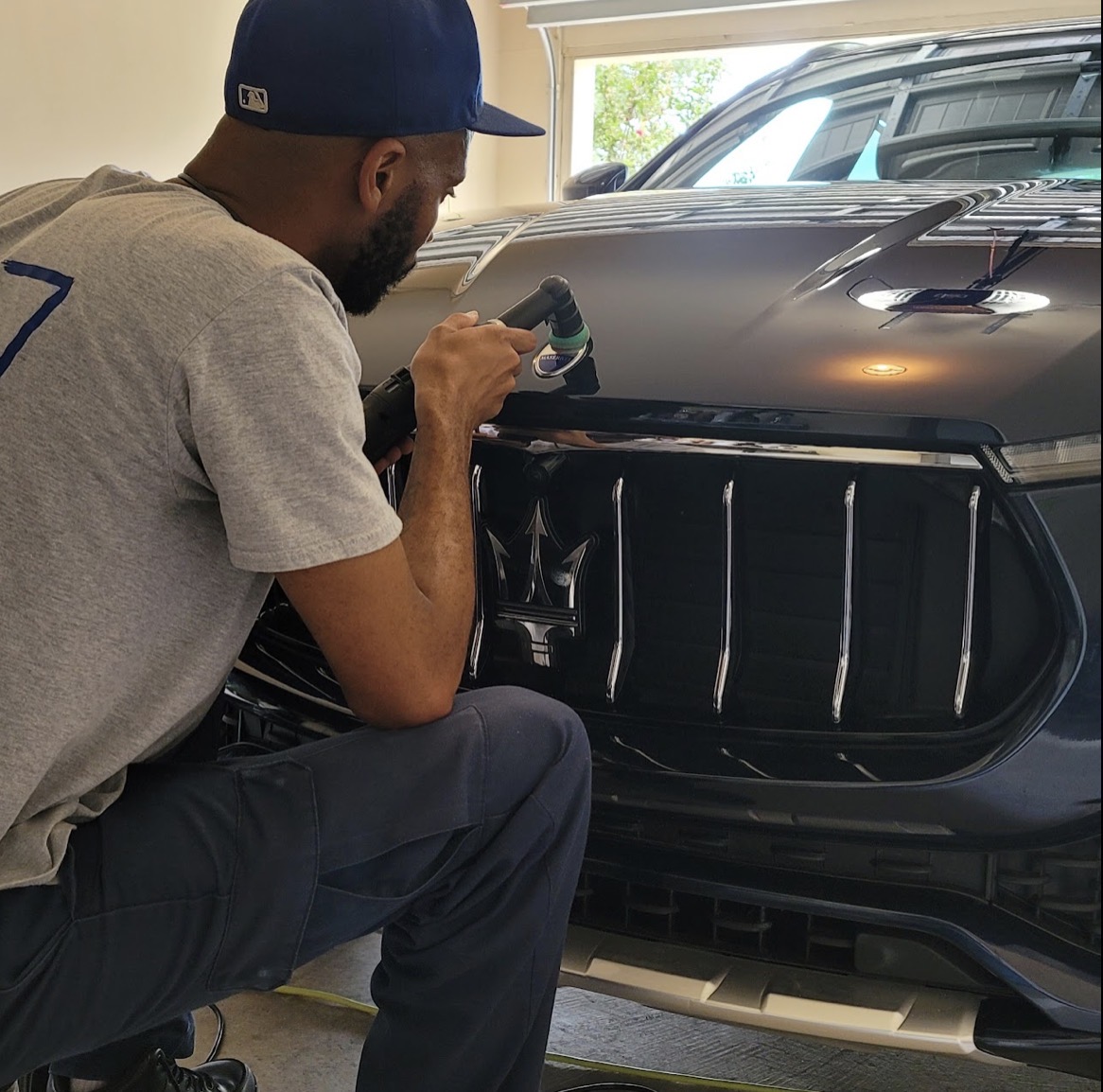 Applying ceramic coating